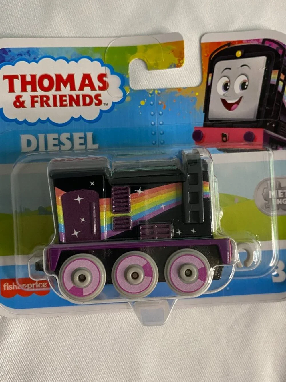 Thomas & Friends Rainbow Diesel Metal Engine NIP Mattel